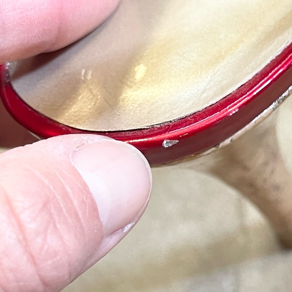 Sexy and stunning Stuart Weitzman red patent leather slingbacks! - Picture 14 of 14